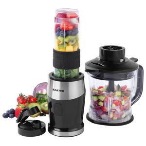 SALTER 2-in-1 EK5029 Blender & Mini Chopper - Black & Silver, Silver/Grey,Black