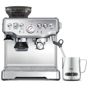 SAGE Barista Express BES875UK Bean to Cup Coffee Machine - Silver, Stainless Steel