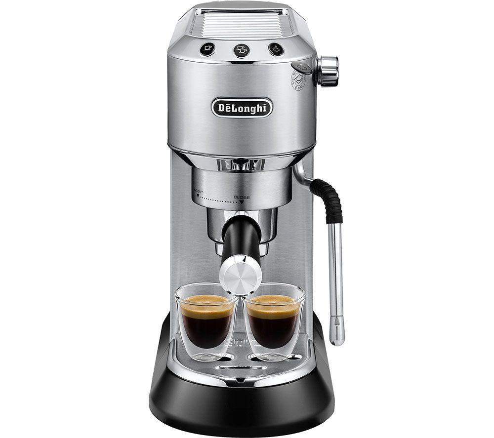 DELONGHI Dedica Arte Barista Espresso Machine and Cappuccino Maker EC885.M Bean to Cup Coffee Machine - Stainless Steel, Stainless Steel