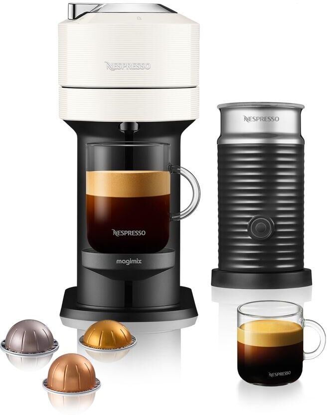 NESPRESSO by Magimix Vertuo Next & Milk Coffee Machine - White, White