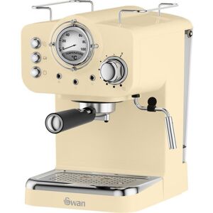 SWAN Retro Pump Espresso SK22110CN Coffee Machine - Cream, Cream