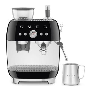 SMEG EGF03BLUK Bean to Cup Coffee Machine - Black, Black