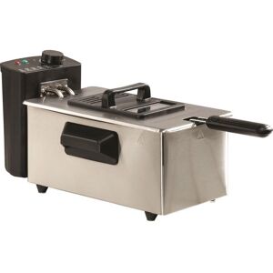 DAEWOO SDA1550 Deep Fryer - Silver & Black, Black,Silver/Grey