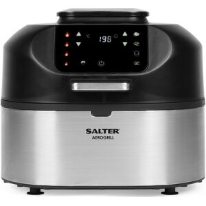 SALTER EK4549 Air Fryer & Grill - Steel & Black, Black,Silver/Grey