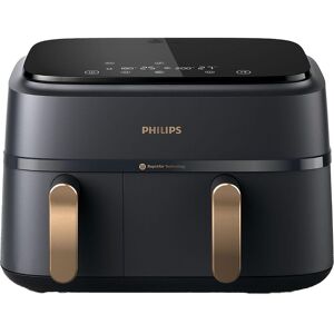 PHILIPS 3000 Series NA352/00 Dual Zone Air Fryer - Black, Black