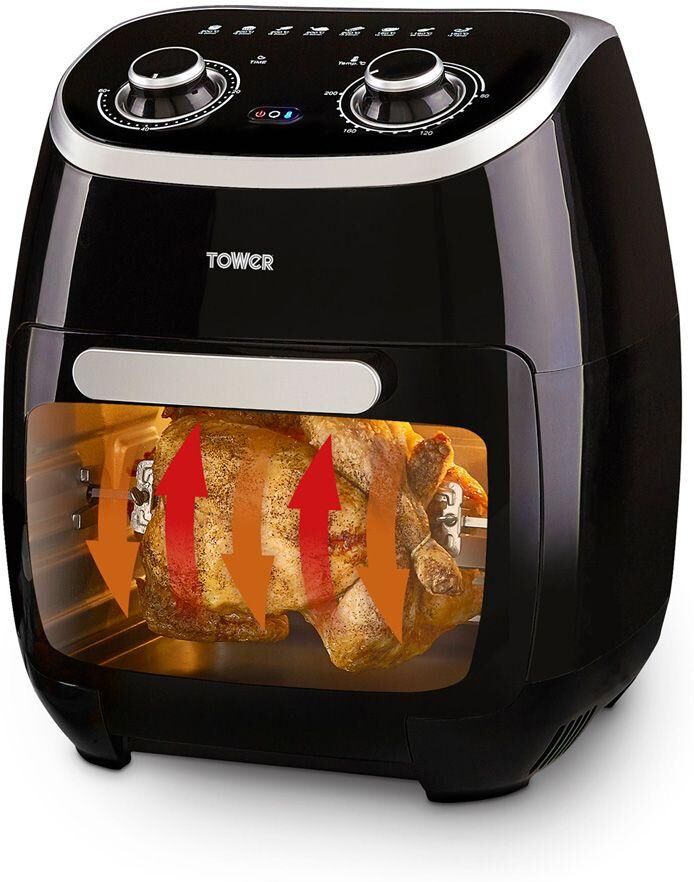 TOWER Vortx T17038 Air Fryer Oven - Black, Black