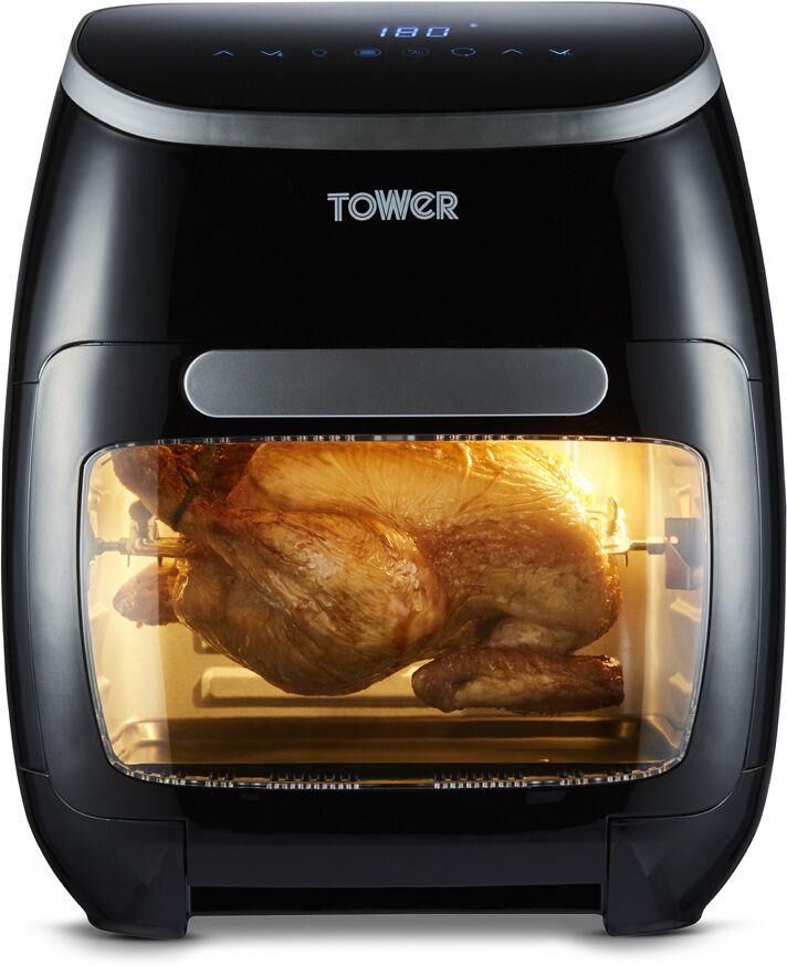 TOWER Xpress Pro Combo 10 in 1 Air Fryer - Black, Black