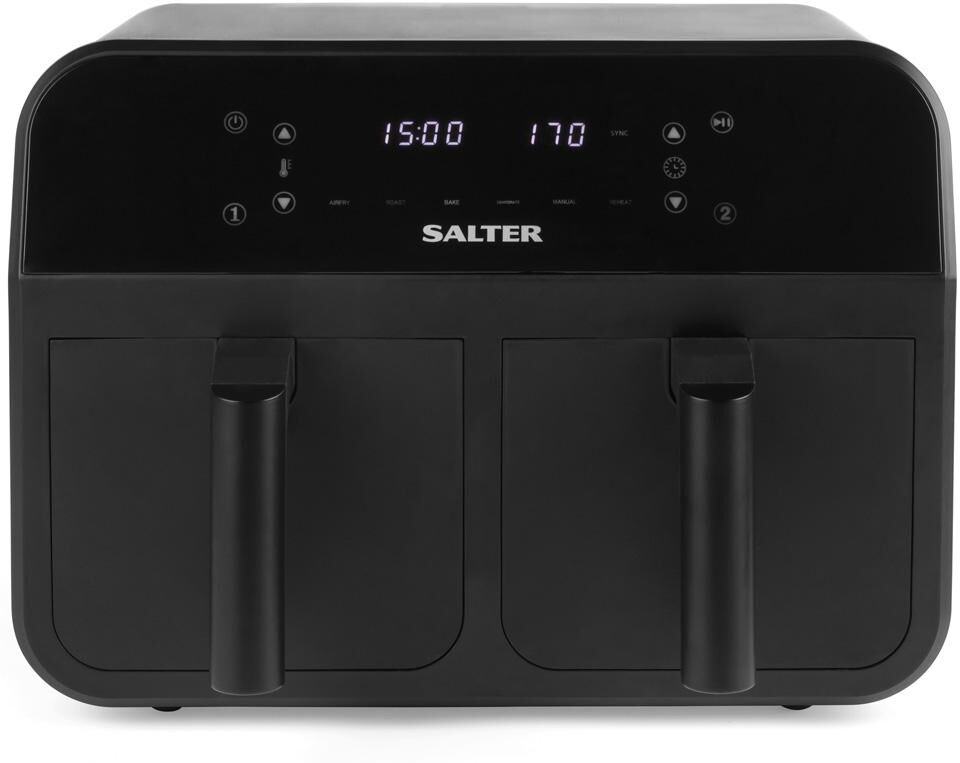 SALTER EK4750 Air Fryer - Black & Silver, Black,Silver/Grey