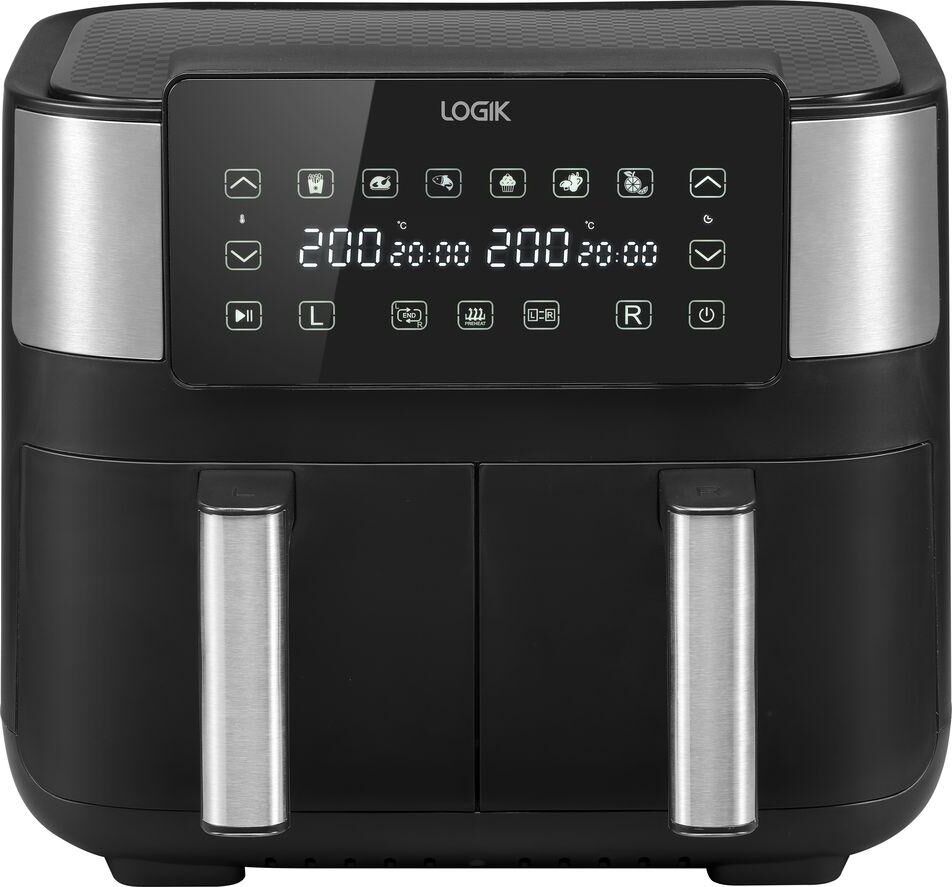 LOGIK L72AFB23 Air Fryer  Black & Silver, Black,Silver/Grey