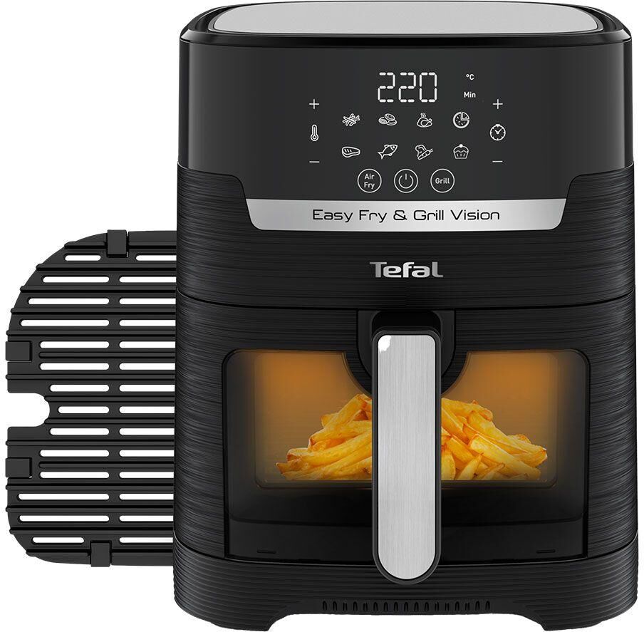 TEFAL Easy Fry and Grill Vision EY506840 Air Fryer & Grill - Black, Black