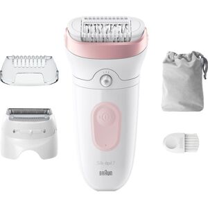 BRAUN Silk-épil 7 SE7-030 Wet & Dry Epilator - Flamingo, Pink