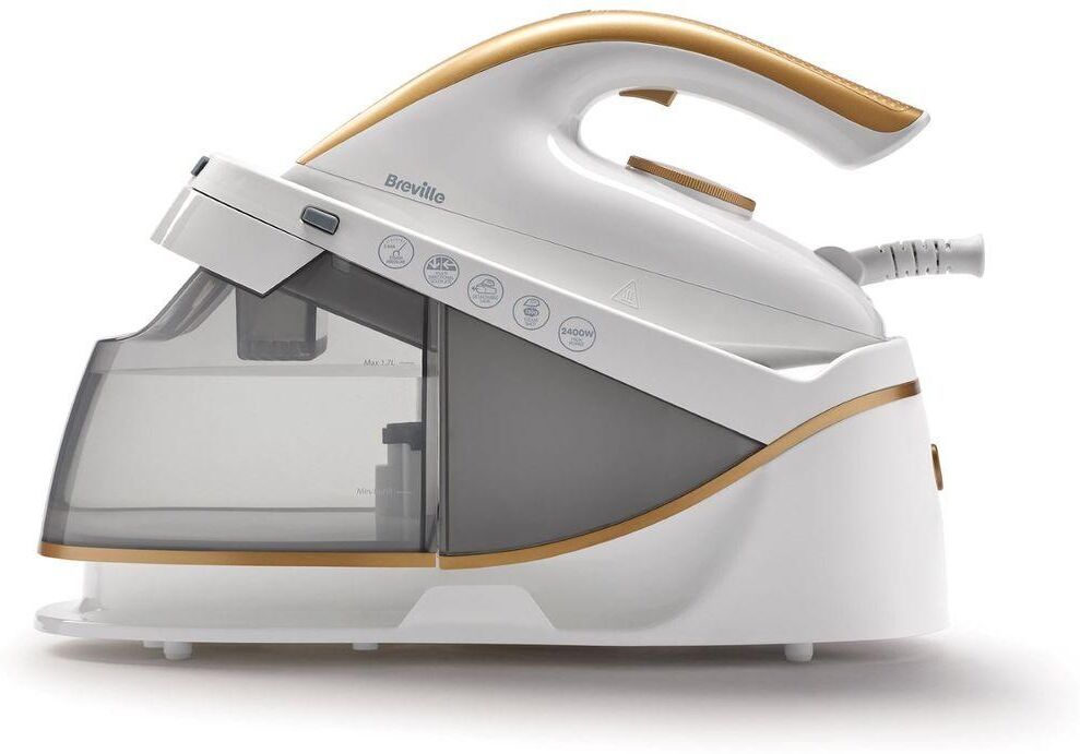 BREVILLE PressXpress VIN410 Steam Generator Iron - White & Gold