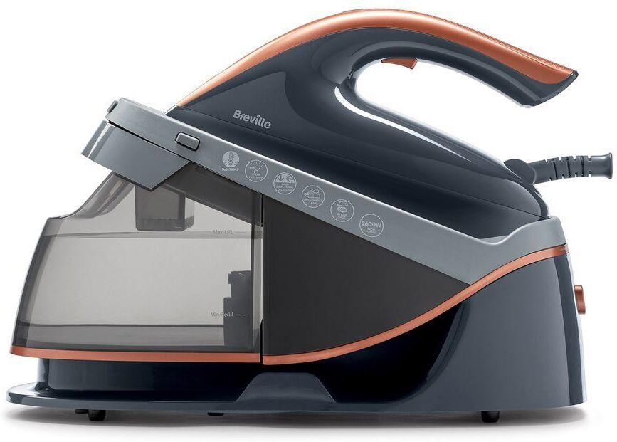 BREVILLE PressXpress VIN411 Steam Generator Iron - Grey & Rose Gold