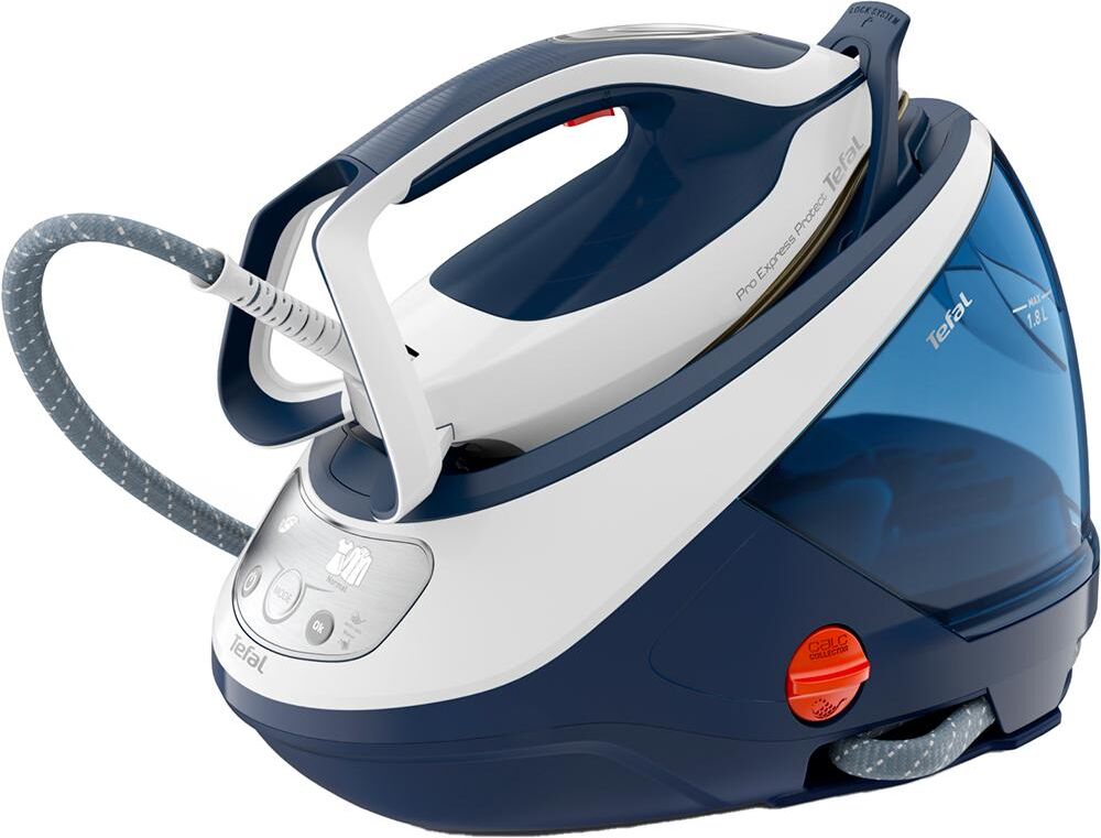 TEFAL Pro Express Protect GV9221G0 Steam Generator Iron - White & Blue