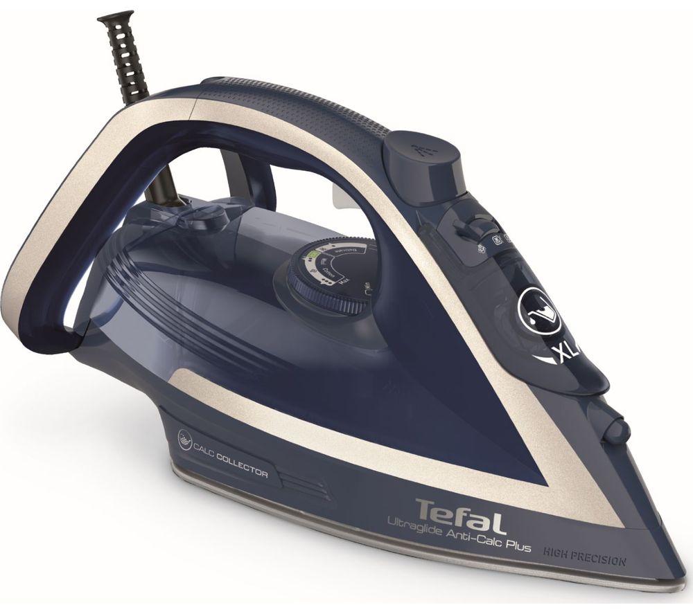 TEFAL Ultraglide Anti-Scale Plus FV5874G0 Steam Iron - Blue & Silver