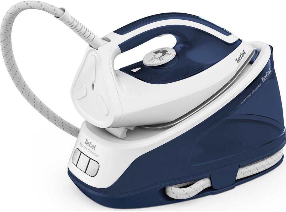 TEFAL Express Essential SV6116 Steam Generator Iron - White & Blue