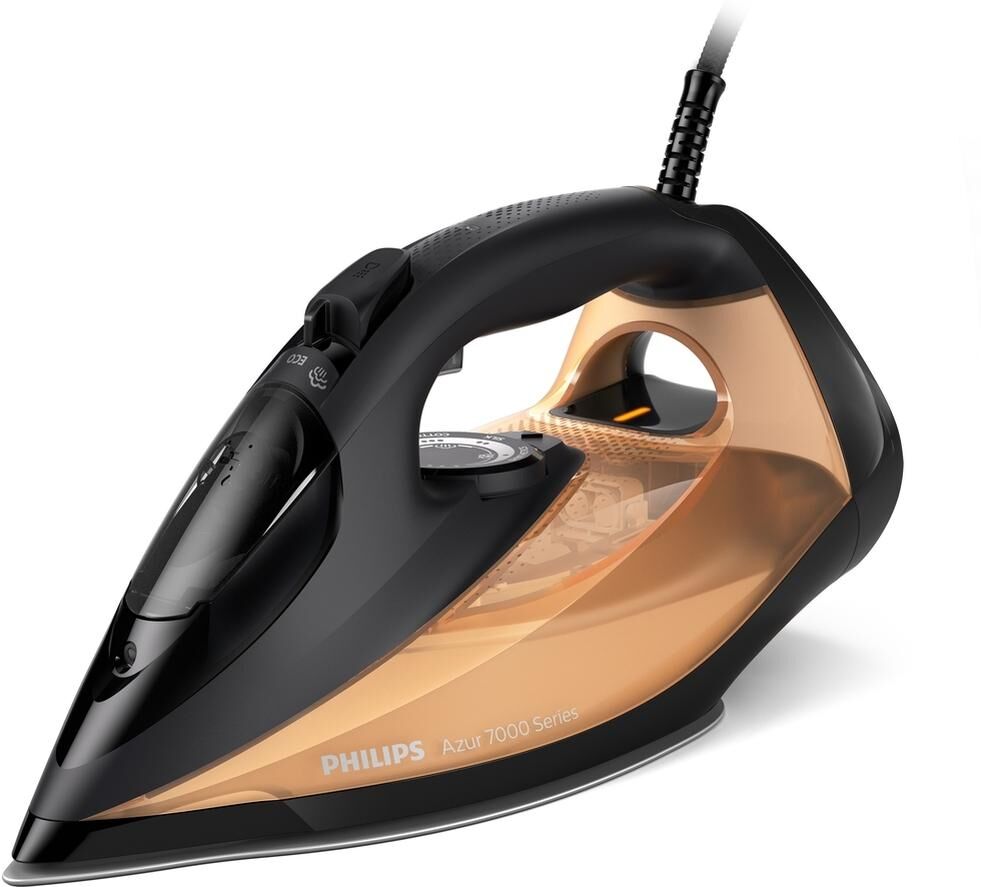 PHILIPS Philips 7000 Series HV DST7040/80 Steam Iron - Black & Gold