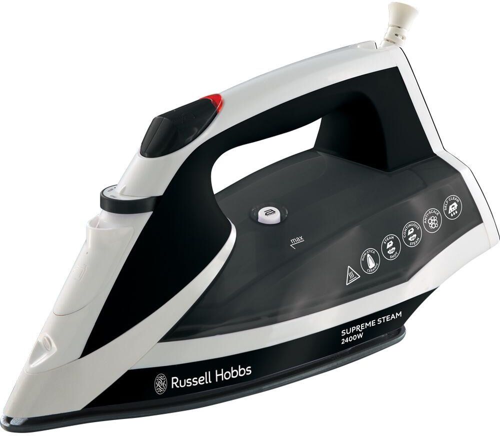 RUSSELL HOBBS Supremesteam 23052 Steam Iron - White & Black, Black