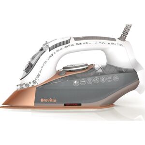 BREVILLE DiamondXpress VIN401 Steam Iron - White & Rose Gold