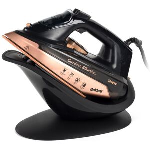 BELDRAY 2 in 1 BEL0747NRG Cordless Steam Iron - Black & Rose Gold