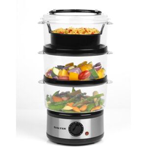 SALTER EK2726Z Steamer - Black & Silver