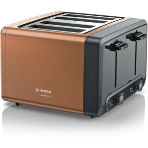 BOSCH DesignLine Plus TAT4P449GB 4-Slice Toaster - Copper, Brown,Black