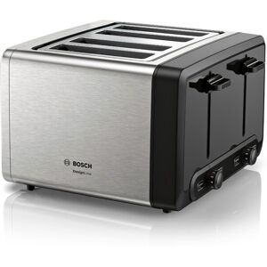 BOSCH DesignLine Plus TAT4P440GB 4-Slice Toaster - Silver, Silver/Grey