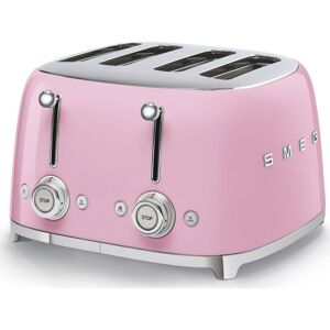 SMEG 50's Retro TSF03PKUK 4-Slice Toaster - Pink, Green