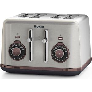 BREVILLE Selecta VTT953 4-Slice Toaster - Stainless Steel, Stainless Steel