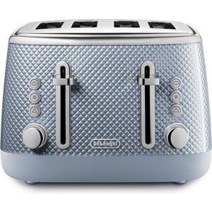 DELONGHI Luminosa CTL4003GY 4-Slice Toaster - Grey & Blue