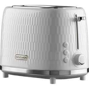 DAEWOO Honeycomb SDA2603GE 2-Slice Toaster - White, White