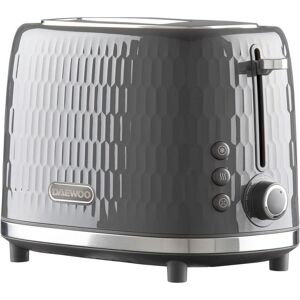 DAEWOO Honeycomb SDA2604GE 2-Slice Toaster - Grey, Silver/Grey