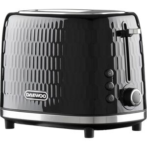 DAEWOO Honeycomb SDA2605GE 2-Slice Toaster - Black, Black