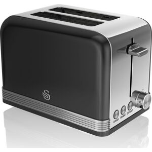 Swan ST19010BN 2-Slice Toaster - Black, Black