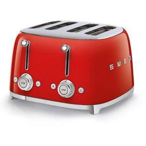 SMEG 50's Retro Style TSF03RDUK 4-Slice Toaster - Red, Red