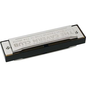 THE CAVERN CLUB CVH10 Key C Harmonica - Silver & Black, Silver/Grey,Black