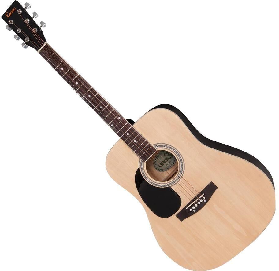 ENCORE LH-EW100N Left-Handed Acoustic Guitar Bundle - Natural, Brown