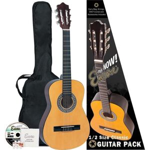 ENCORE ENC12OFT Acoustic Guitar Bundle - Natural, Brown