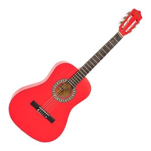 ENCORE ENC34ROFT Acoustic Guitar Bundle - Red, Red