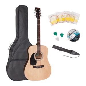 ENCORE EWP-100LH Left-Handed Acoustic Guitar Bundle - Natural, Brown