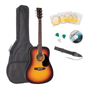 ENCORE EWP-100SB Acoustic Guitar Bundle - Sunburst, Brown,Orange