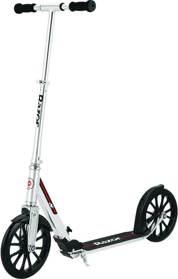 RAZOR A6 Kids' Kick Scooter - Black & Silver, Silver/Grey,Black