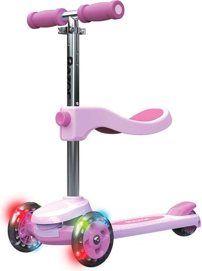 RAZOR Rollie Kids' 2-in-1 Convertible Kick Scooter - Pink, Pink