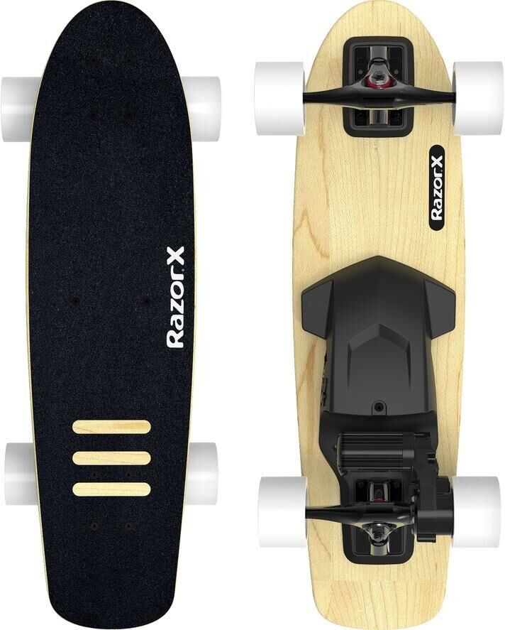 RAZOR X Cruiser Kids Electric Skateboard - Black, Black