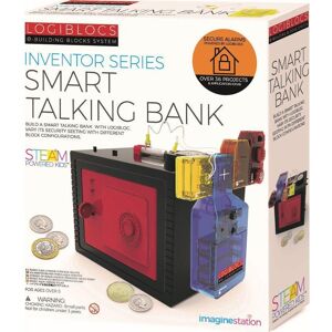 LOGIBLOCS Smart Talking Bank Kit, Black,Red,Blue