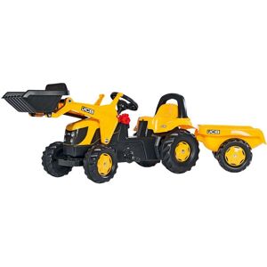 ROLLY TOYS rollyKid JCB Loader & Trailer Kids' Ride-On Toy - Black & Yellow, Yellow,Black