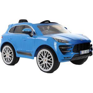 ROLLPLAY Porsche Macan 12 Volt Kids' Electric Ride-On Toy - Blue, Blue