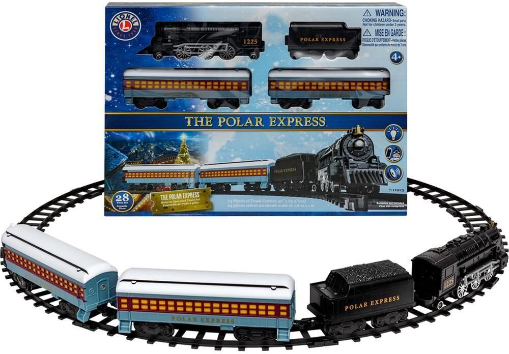 LIONEL TRAINS Polar Express 711925 Mini Model Train Set - Black & Blue