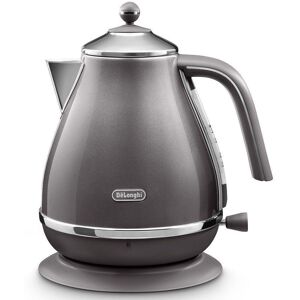 DELONGHI Icona Metallics KBOT3001.GY Jug Kettle - Grey, White