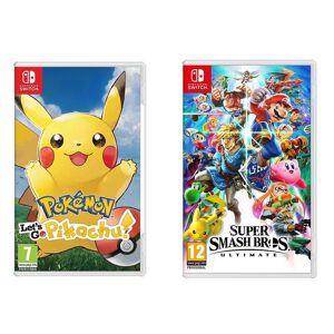 Nintendo SWITCH Super Smash Bros. Ultimate & Pokémon: Let's Go, Pikachu! Bundle